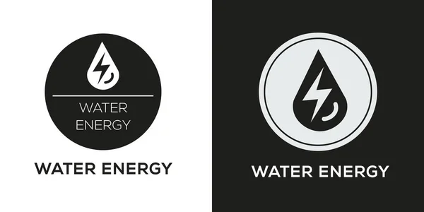 Ikona Energii Wodnej Znak Wektorowy — Wektor stockowy