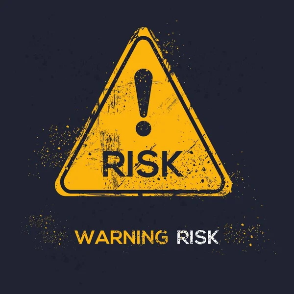 Κίνδυνος Προειδοποιητικό Σήμα Διανυσματική Απεικόνιση — Διανυσματικό Αρχείο