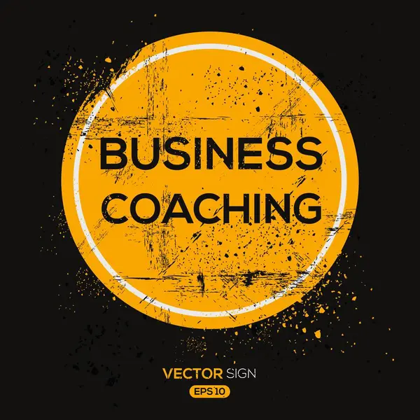Business Coaching Design Vektorová Ilustrace — Stockový vektor