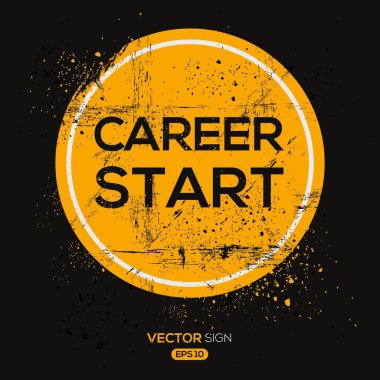 (Kariyer başlangıcı) tasarım, vektör illüstrasyonu.