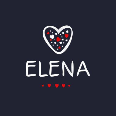 (Kaligrafi adı, Vektör illüstrasyonu.