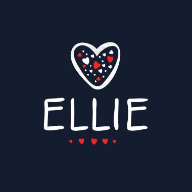 (Kaligrafi adı, Vektör illüstrasyonu.