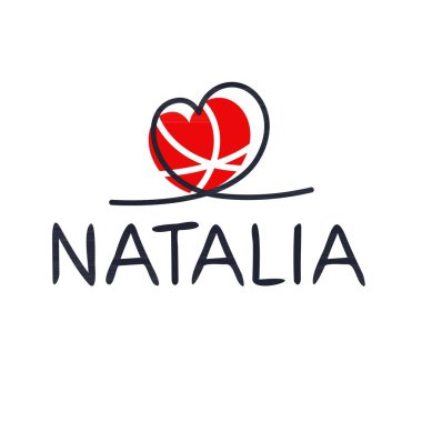 (Kaligrafi adı, Vektör illüstrasyonu.