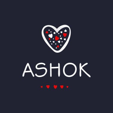 (Kaligrafi adı, Vektör illüstrasyonu.