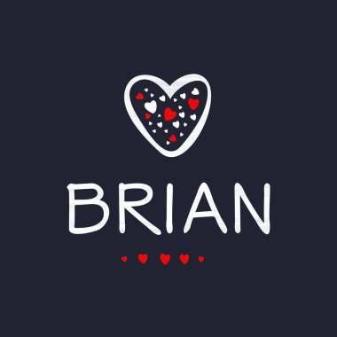 (Kaligrafi adı, Vektör illüstrasyonu.