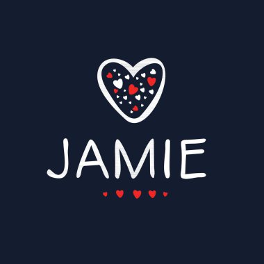 (Kaligrafi adı, Vektör illüstrasyonu.