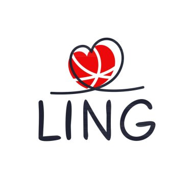 Yaratıcı (Ling) adı, Vektör illüstrasyonu.