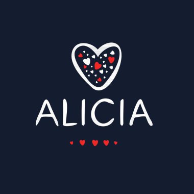 (Kaligrafi adı, Vektör illüstrasyonu.