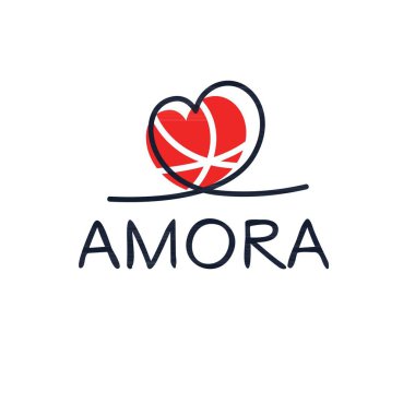 Yaratıcı (Amora) adı, Vektör illüstrasyonu.