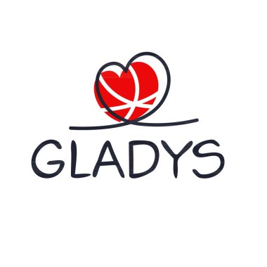 Yaratıcı (Gladys) adı, Vektör illüstrasyonu.