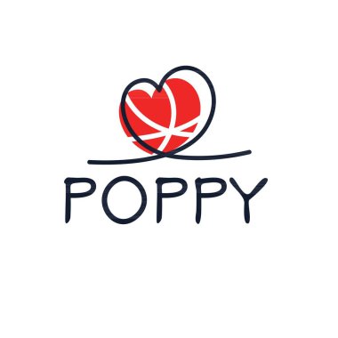 Yaratıcı (Poppy) adı, Vektör illüstrasyonu.