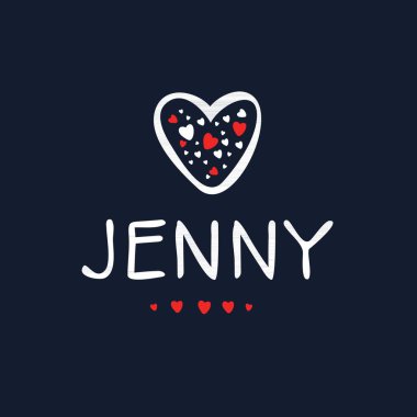 (Kaligrafi adı, Vektör illüstrasyonu.