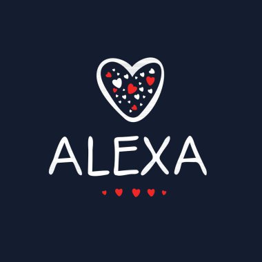 (Kaligrafi adı, Vektör illüstrasyonu.