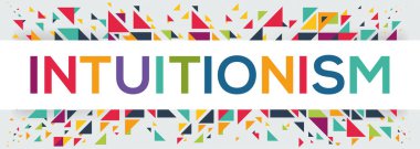 Sezgisel metin afişi, vektör illüstrasyonu. Vektör