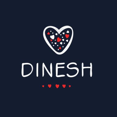 (Kaligrafi adı, Vektör illüstrasyonu.