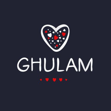 (Kaligrafi adı, Vektör illüstrasyonu.