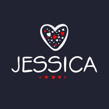 (Kaligrafi adı, Vektör illüstrasyonu.