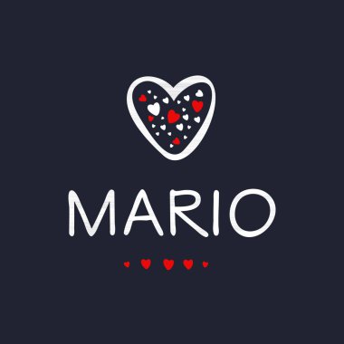 (Kaligrafi adı, Vektör illüstrasyonu.