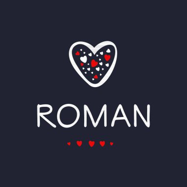 (Kaligrafi adı, Vektör illüstrasyonu.