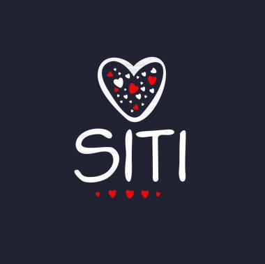 (Kaligrafi adı, Vektör illüstrasyonu.