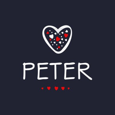 (Kaligrafi adı, Vektör illüstrasyonu.