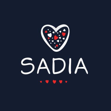 (Kaligrafi adı, Vektör illüstrasyonu.