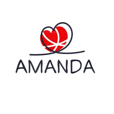 (Kaligrafi adı, Vektör illüstrasyonu.