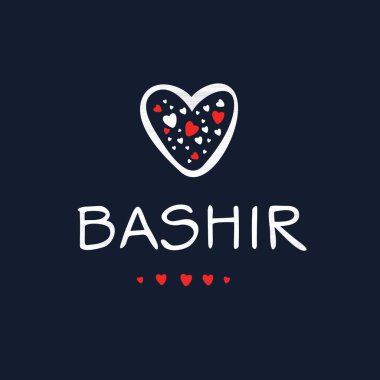 (Kaligrafi adı, Vektör illüstrasyonu.