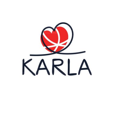 Yaratıcı (Karla) adı, Vektör illüstrasyonu.