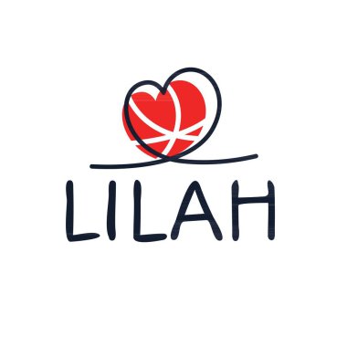 Yaratıcı (Lilah) adı, Vektör illüstrasyonu.