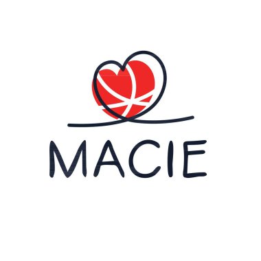 Yaratıcı (Macie) adı, Vektör illüstrasyonu.