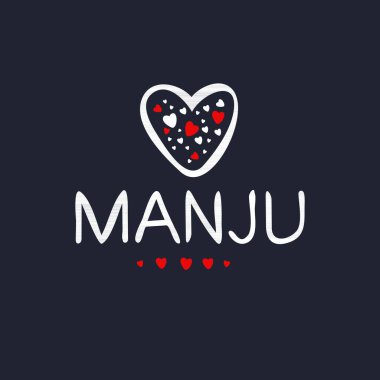 Yaratıcı (Manju) adı, Vektör illüstrasyonu.