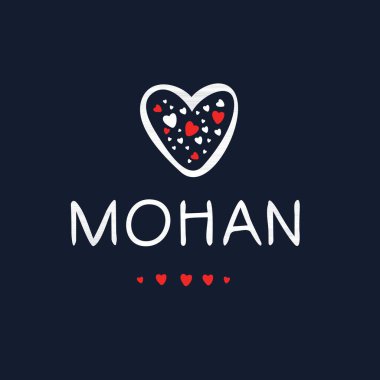 Yaratıcı (Mohan) adı, Vektör illüstrasyonu.