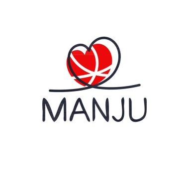 Yaratıcı (Manju) adı, Vektör illüstrasyonu.