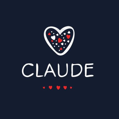 Yaratıcı (Claude) adı, Vektör illüstrasyonu.