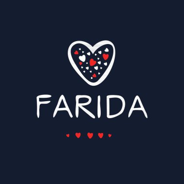 (Kaligrafi adı, Vektör illüstrasyonu.