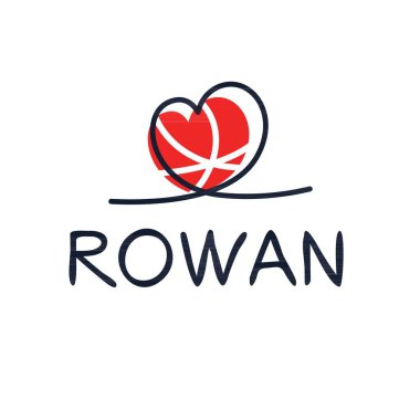 (Rowan) adı, Vektör illüstrasyonu.