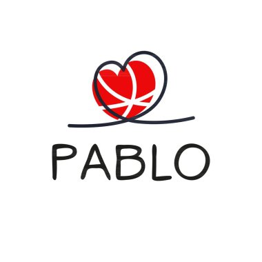 (Pedro) adı, Vektör illüstrasyonu.