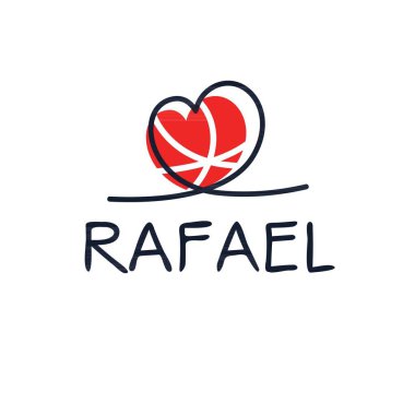 (Rafael adı, Vektör illüstrasyonu.