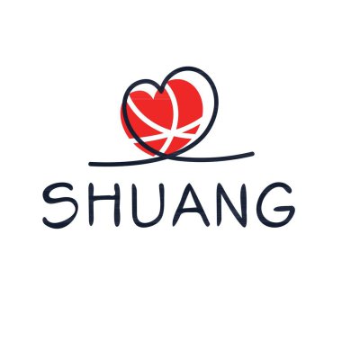 (Shuang) İsim, Vektör illüstrasyonu.