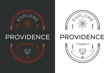 Providence Tasarımı, Vektör illüstrasyonunu Keşfedin.