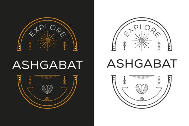 Ashgabat Tasarımı, Vektör illüstrasyonunu Keşfet.