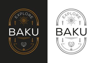 Bakü Tasarımı, Vektör illüstrasyonunu Keşfet.