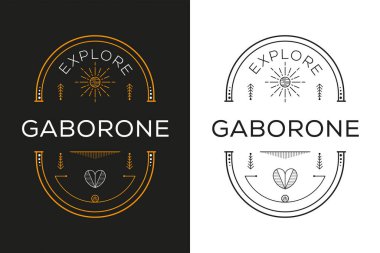 Gaborone Tasarımı, Vektör illüstrasyonunu Keşfet.