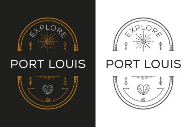 Port Louis Tasarımı, Vektör illüstrasyonunu Keşfet.