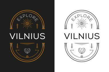 Vilnius Tasarımı, Vektör illüstrasyonunu Keşfedin.