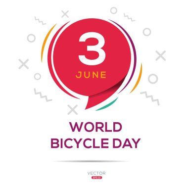3 Haziran 'da düzenlenen Dünya Bisiklet Günü.