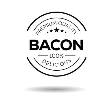 Pastırma Yaratıcı etiket Tasarımı, vektör illüstrasyonu.