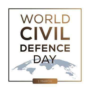 1 Mart 'ta düzenlenen Dünya Sivil Savunma Günü.