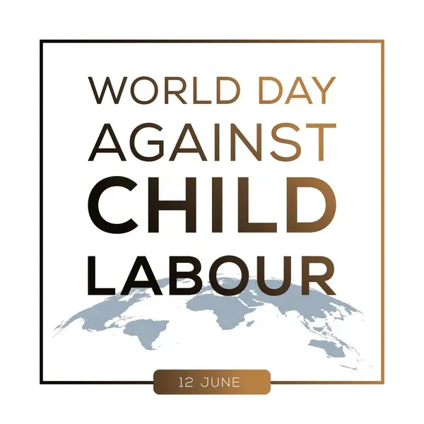 stock vector World Day Against Child Labour, held on 12 June.